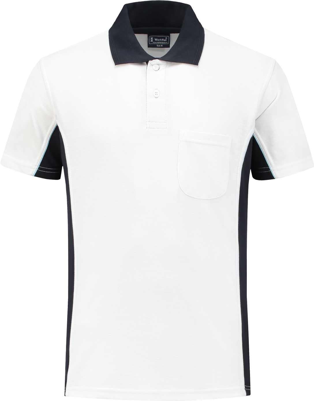 1401 Poloshirt Weiß / Marine