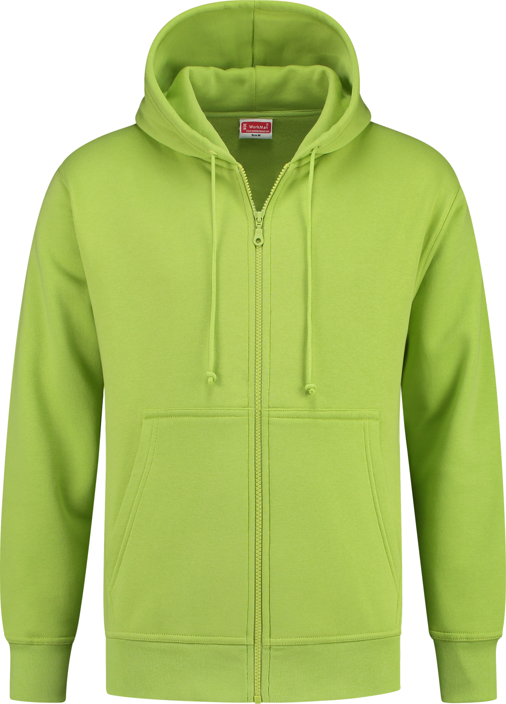 8419 Hooded Sweatvest Uni Lime Green
